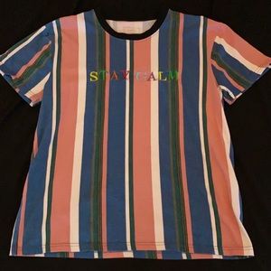 “Stay calm” Mens medium shirt